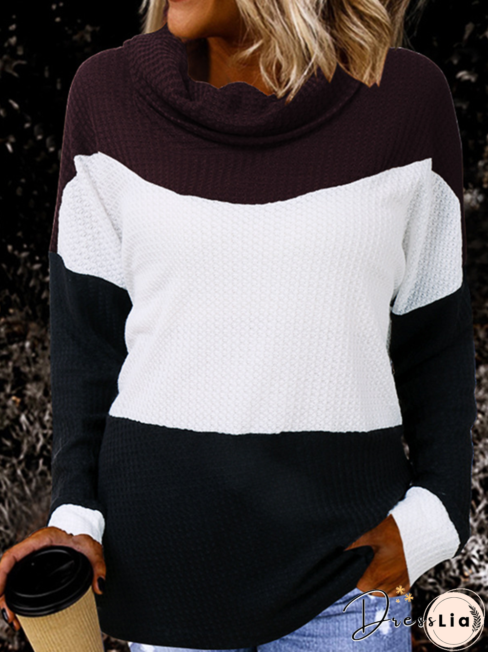 Long Sleeve Casual Stripes Sweater