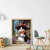 Astrology Kitten-11CT Stamped Cross Stitch 40*55cm/15.75*21.65in