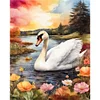 Swan - 11CT Stamped Cross Stitch 40*50cm/15.75*19.69in