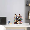 (US Only)2D Flat Easter Rabbit DIY Desktop Diamond Art Kits Easter Rabbit Fun Home Decor