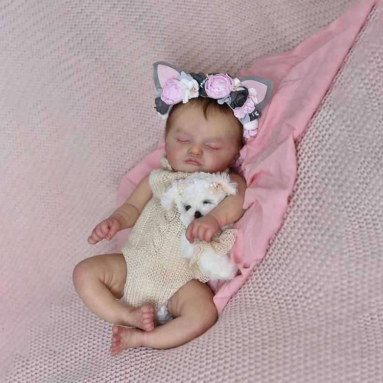  [Heartbeat💖 & Sound🔊] 20" Reborn Newborn Cloth Body Doll Girl Named Grena,Best Gift for Children - Reborndollsshop®-Reborndollsshop®