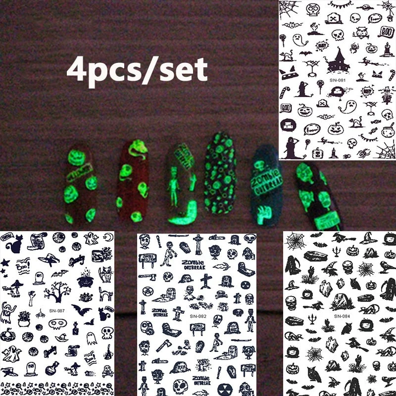 Nail Art Dragon Decals Stickers Red Black Colorful Dragons 3D Back Glue Nails Decal Sticker Self Adhesive Acrylic Tips Tool-Nail Inspo