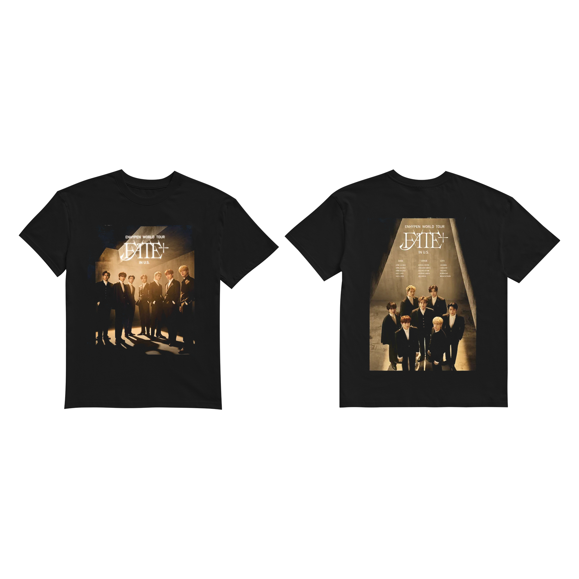 ENHYPEN World Tour FATE PLUS Poster T-Shirt