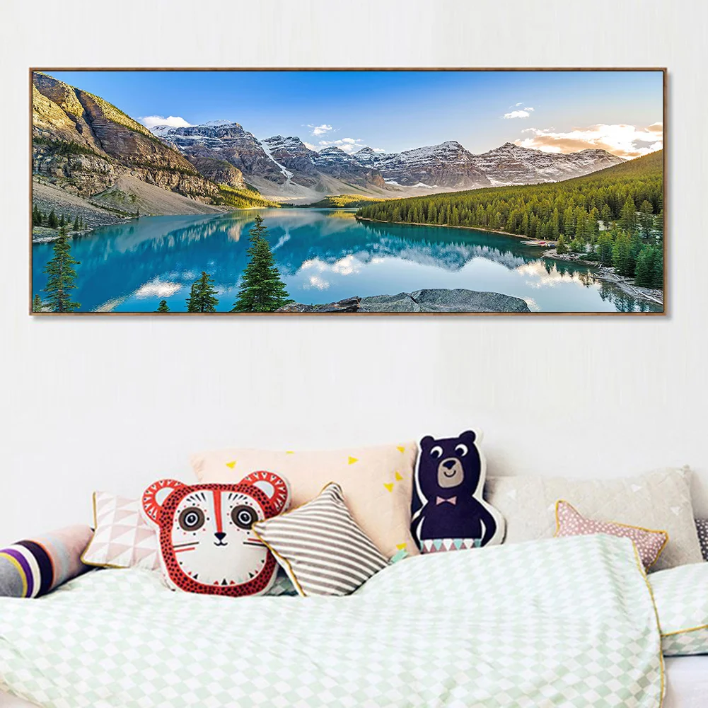 Diamond Painting - Full Round Drill - Mountain Scenery(80*40cm)