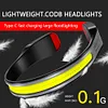 COB LED Headlight Portable 500LM Headlamps for Adventure Night Cycling Emergency