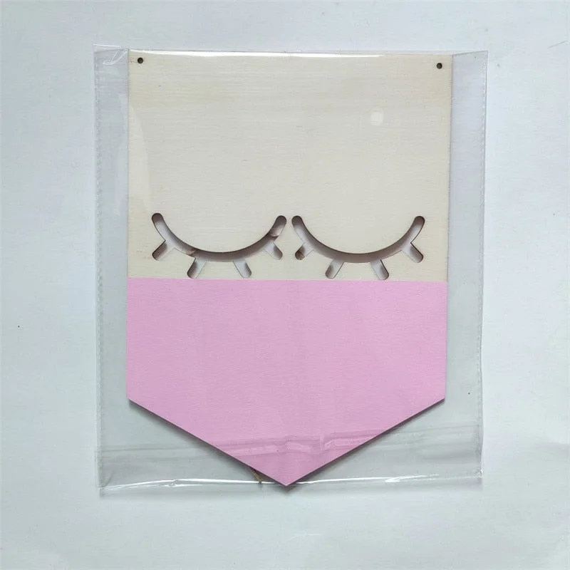 INS Nordic Style Positive Slogan Banner Garland Wooden Wall Hanging Ornament For Kids Room Decoration Nursery Photography Props