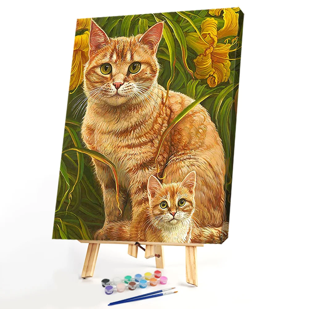 Orange Cats - Paint By Numbers(40*50CM)