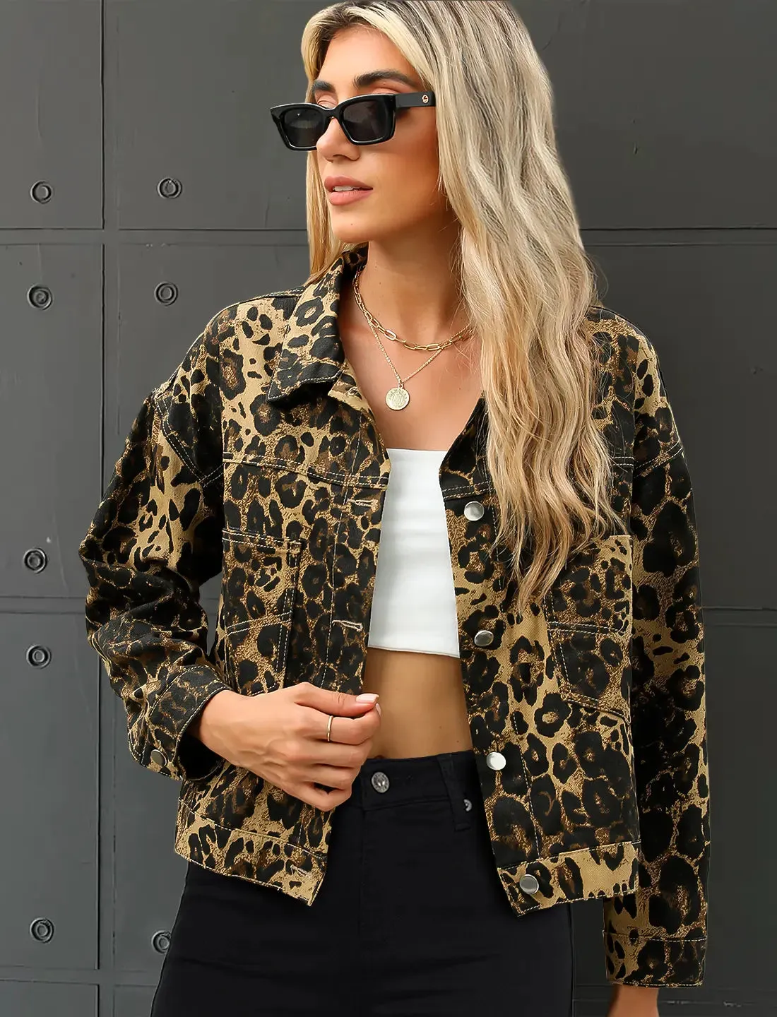 Women's Leopard Print Tailored Jacket &ndash; Statement Layer &ndash; view 2