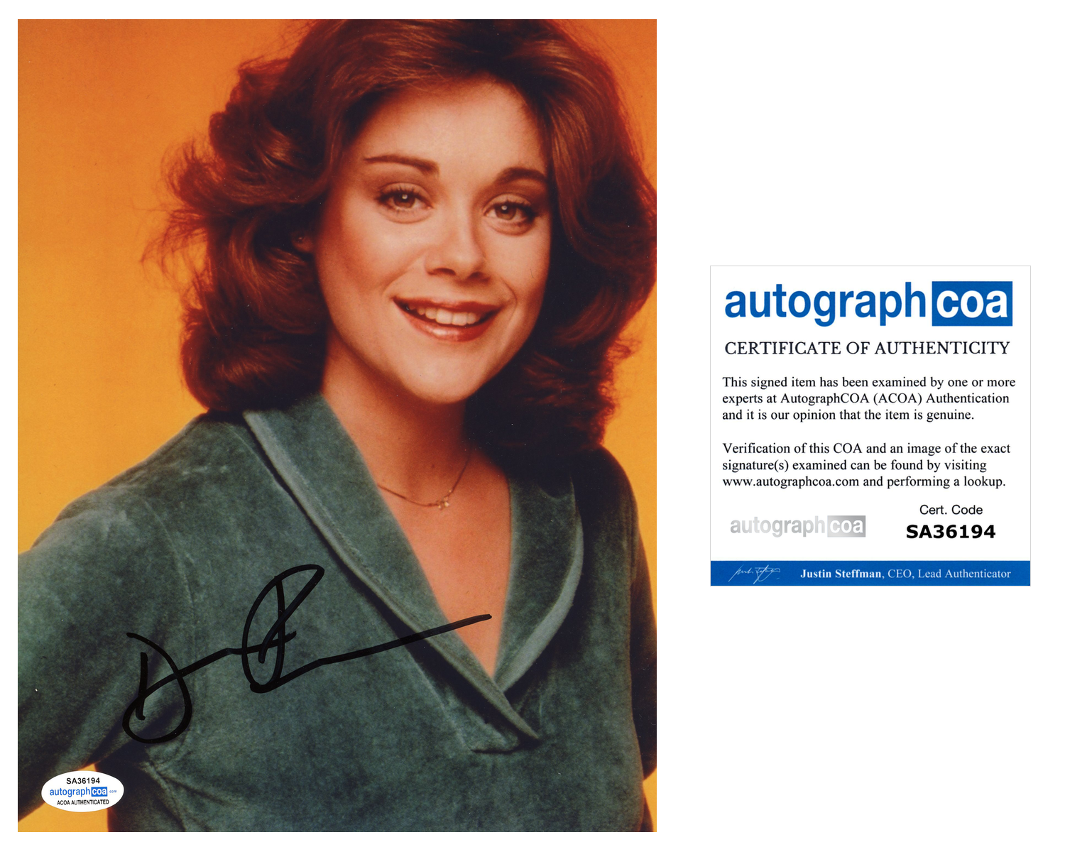 Donna Pescow Signed Autographed 8x10 Photo Poster painting Saturday Night Fever Actress ACOA COA