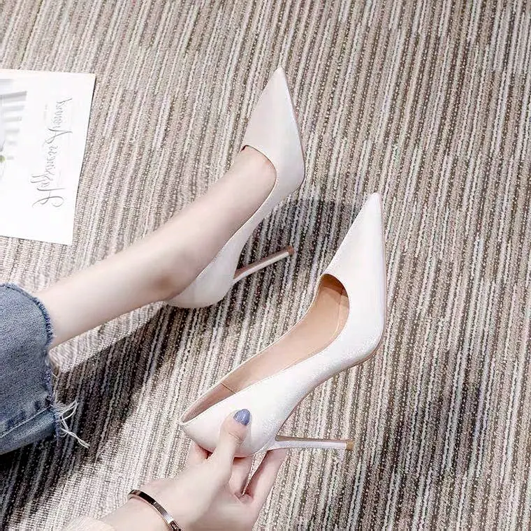 Breakj Breakj Women's Shoes 2025 New Spring And Autumn OL Professional Hanfu Fashion Single Shoes Children Pointed High Heels