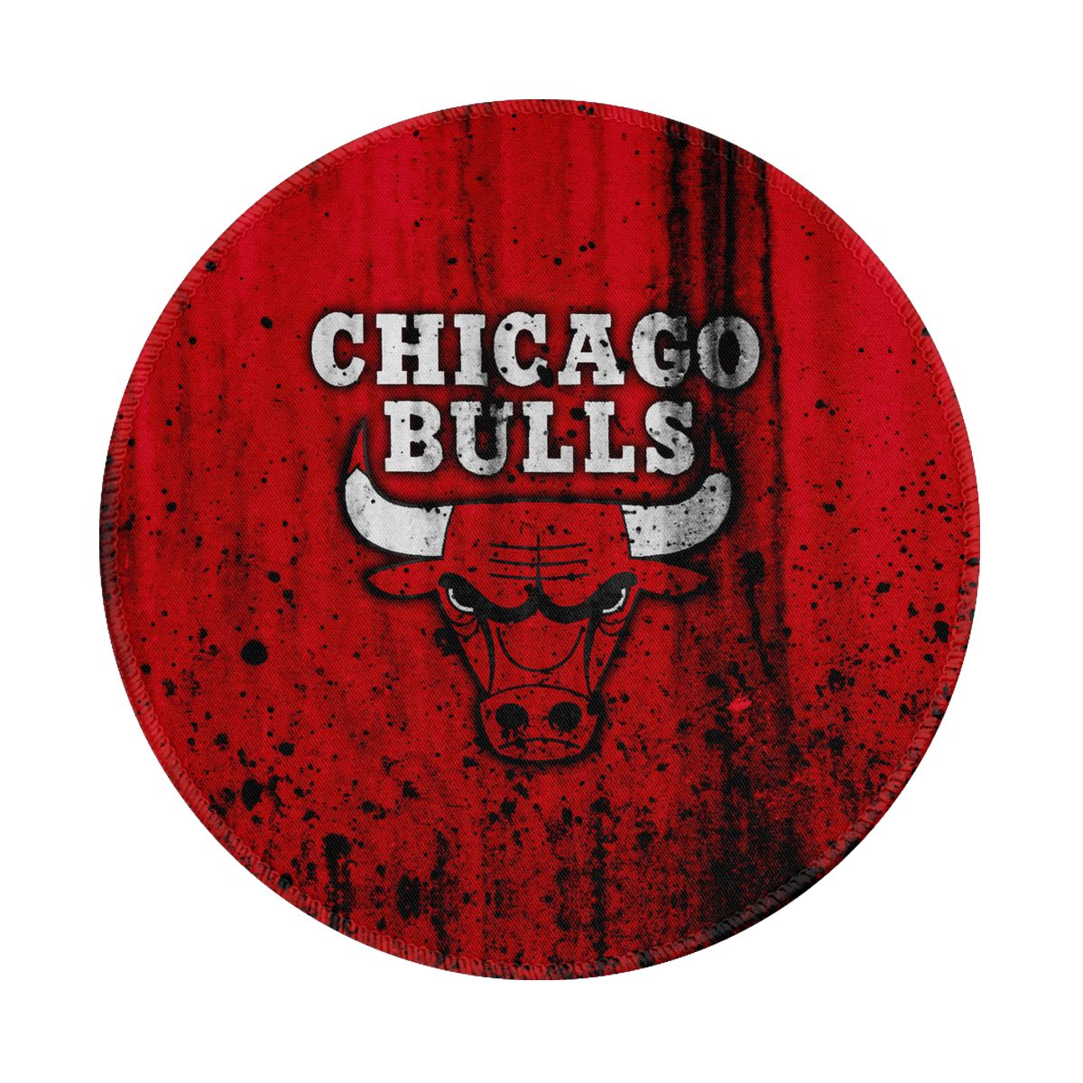 Chicago Bulls Artwork Non-Slip Rubber Round Mouse Pad