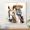 Diamond Painting-DIY Full Round Drill Cowboy