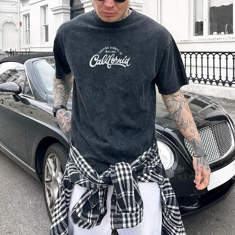 Casual Letter Printed Loose T-shirt