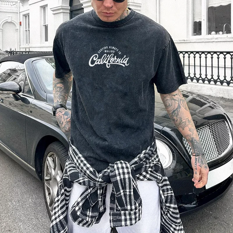 Casual Letter Printed Loose T-shirt