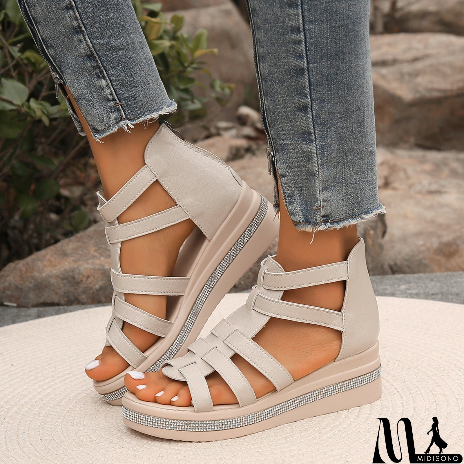 MidiSono - Sleek and supportive orthopedic general Sandals