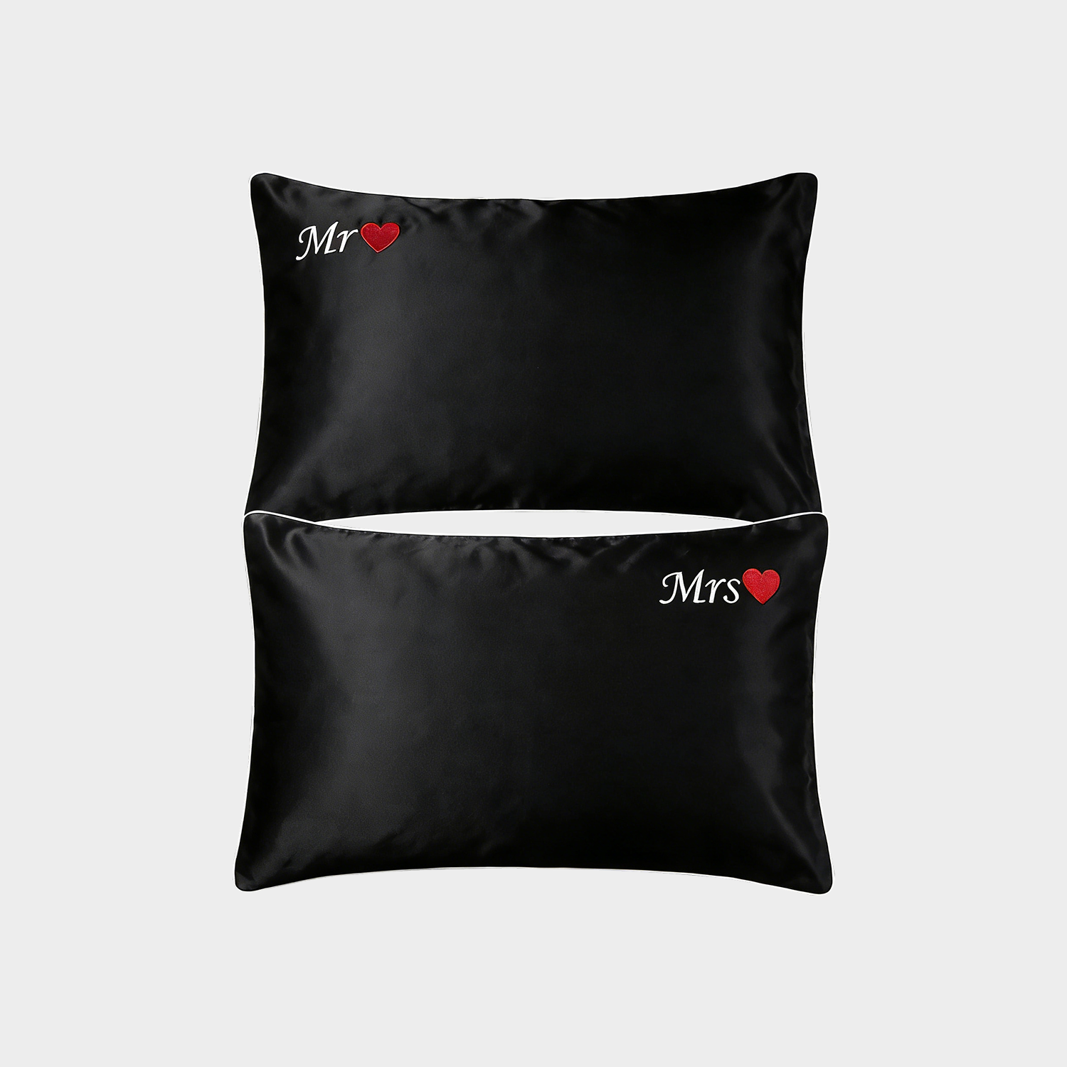2-Piece Romantic Vibes Silk Pillowcases REAL SILK LIFE