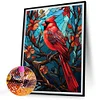 Diamond Painting-DIY Full Round Drill Stained Glass Bird