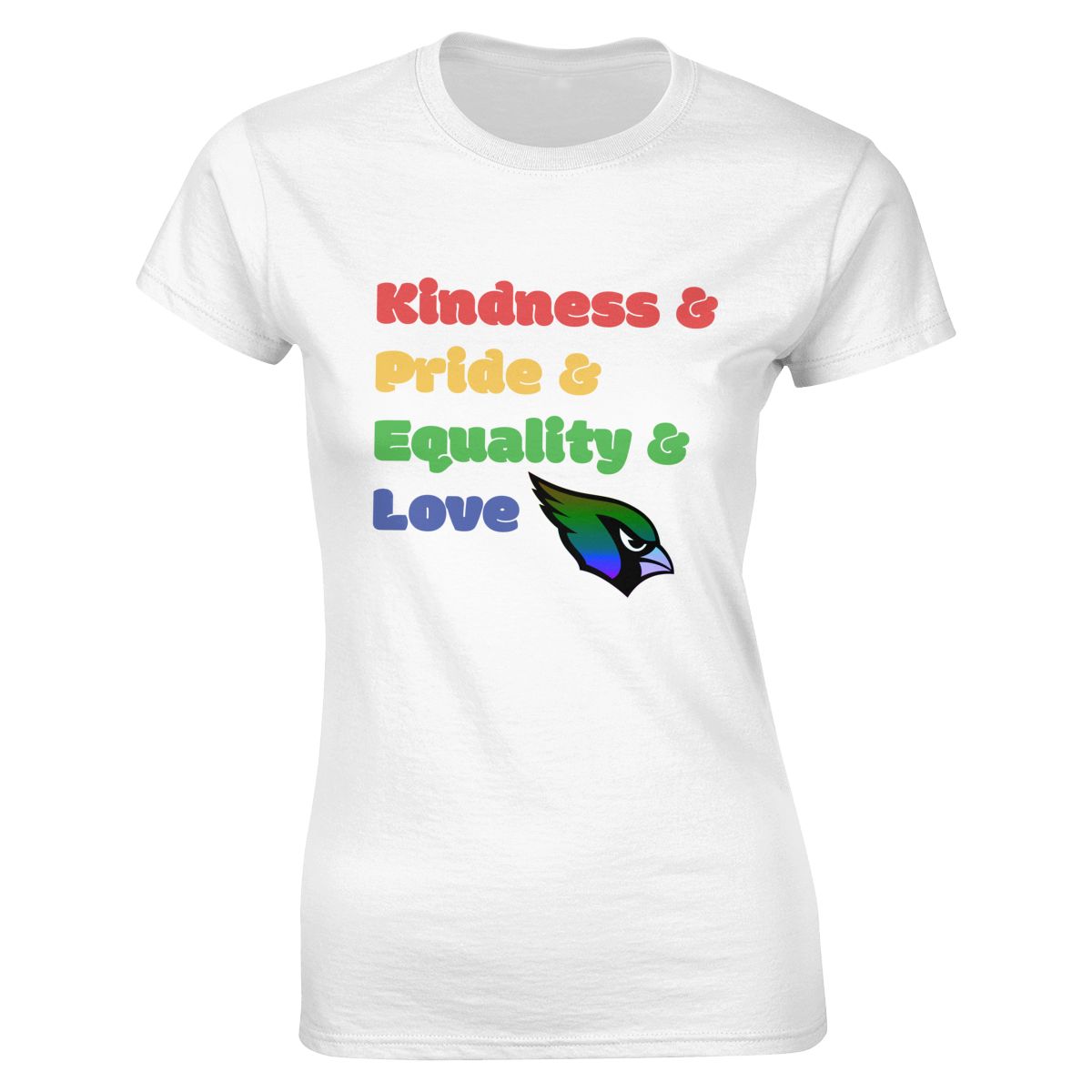 Arizona Cardinals Colorful LGBT Women's Classic-Fit T-Shirt