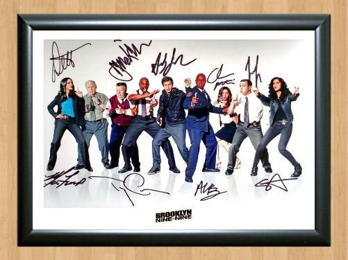 Brooklyn Nine-Nine   Cast Signed Autographed Photo Poster painting Poster Print Memorabilia A4 Size