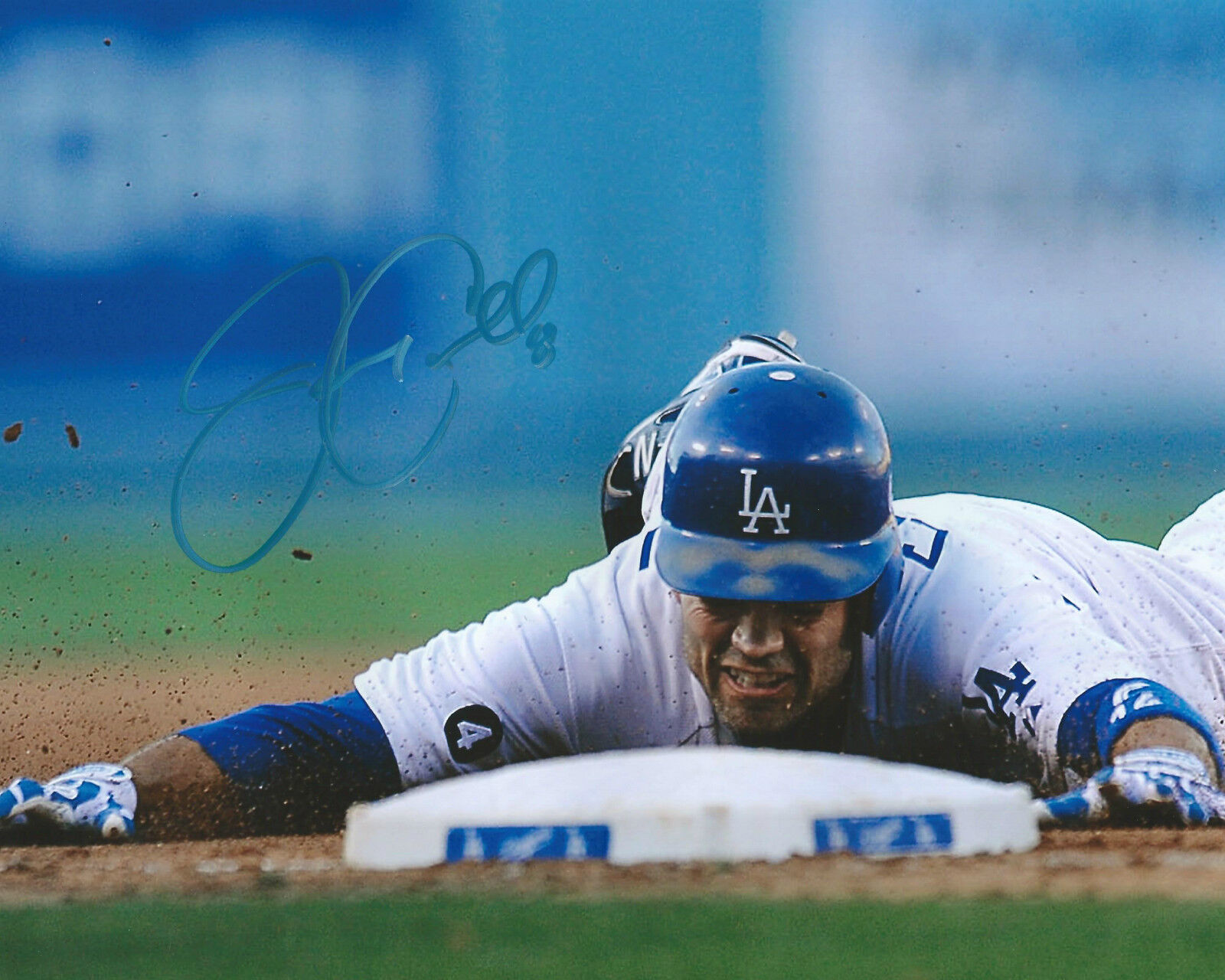 Jamey Carroll *LOS ANGELES DODGERS* Signed Autographed 8x10 Photo Poster painting J2 COA GFA