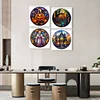 Promotion 4Pcs/set Diamond Painting-DIY Full Round Drill Halloween(30*30 CM)