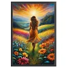 Girl Back-11CT Stamped Cross Stitch 40*60cm/15.75*23.62in(Big Size)