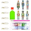 Nutcracker-(Double-Sided)6pcs Diamond painting keychain