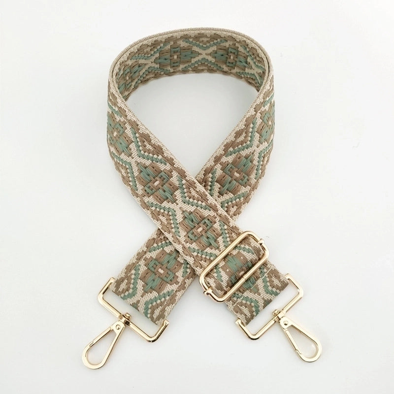 New 3.8cm Jacquard Webbing Wide Adjustable Bag Replacement Long Strap