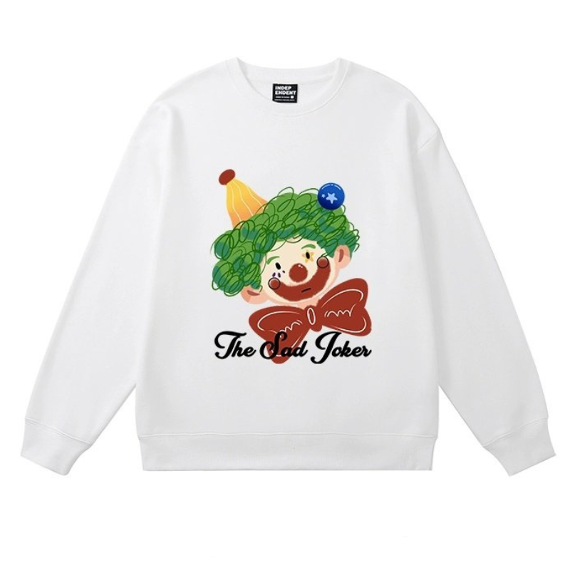 Women The Sad Joker Print Sweatshirt