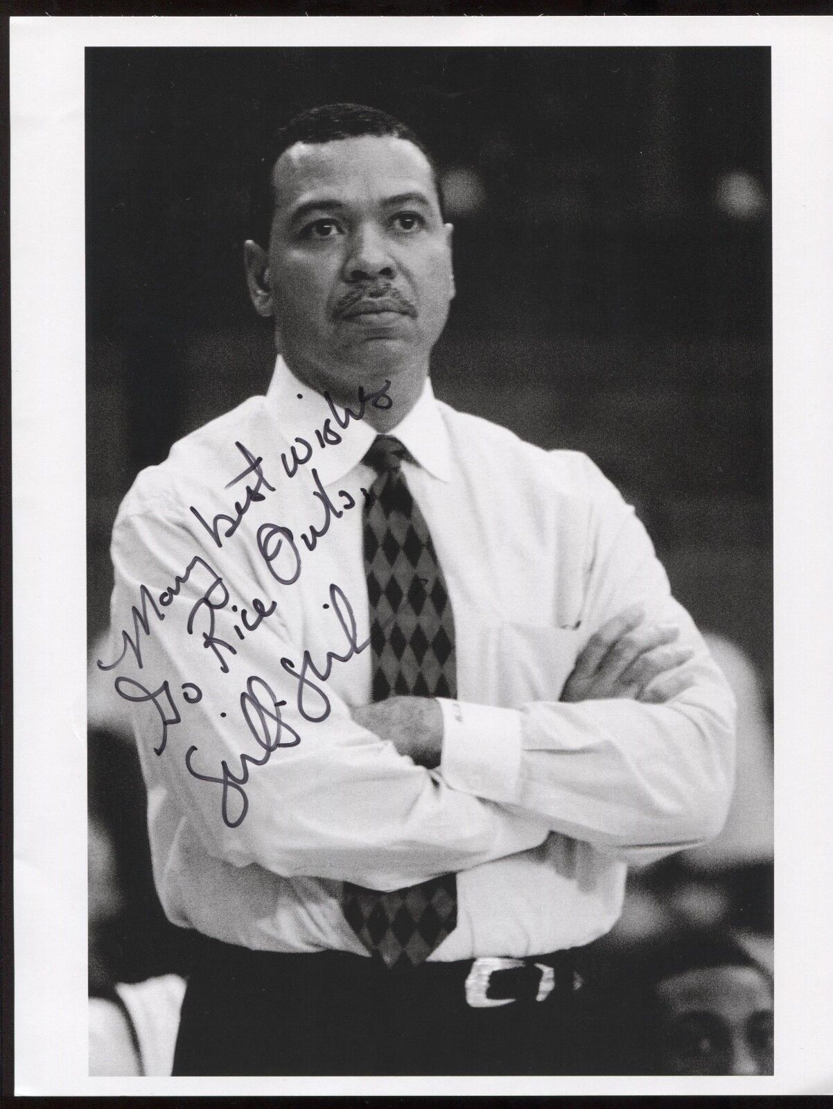 Willis Wilson Signed 8.5 x 11 Photo Poster painting College NCAA Basketball Coach Autographed