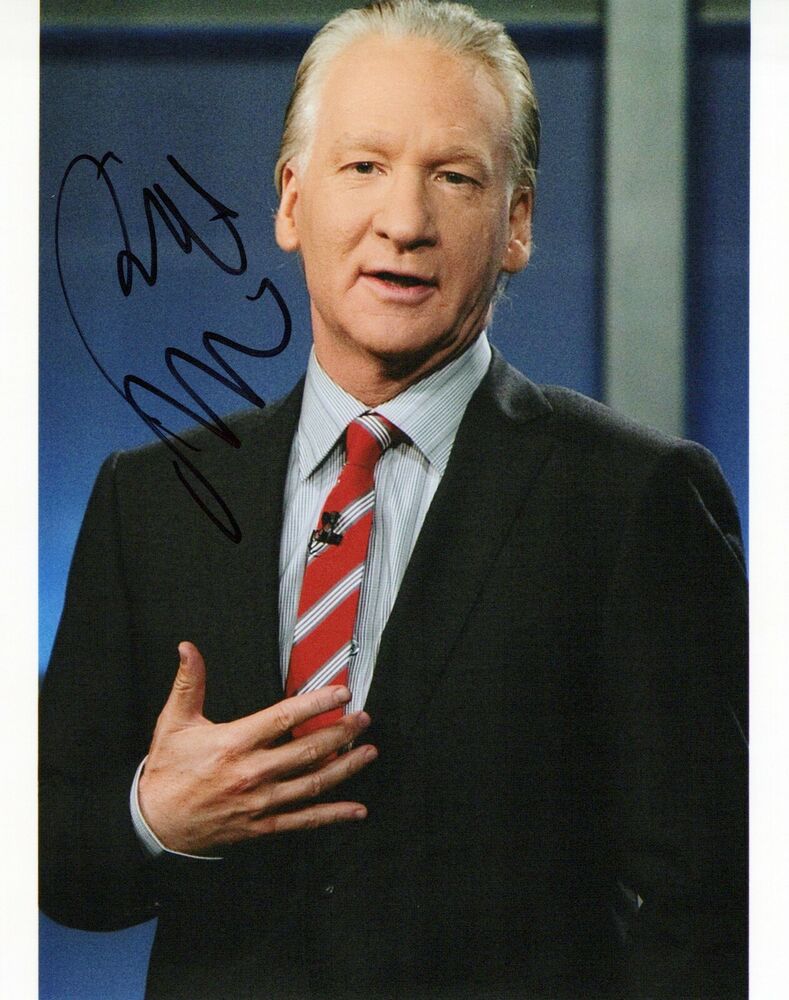 Bill Maher glamour shot autographed Photo Poster painting signed 8x10 #2