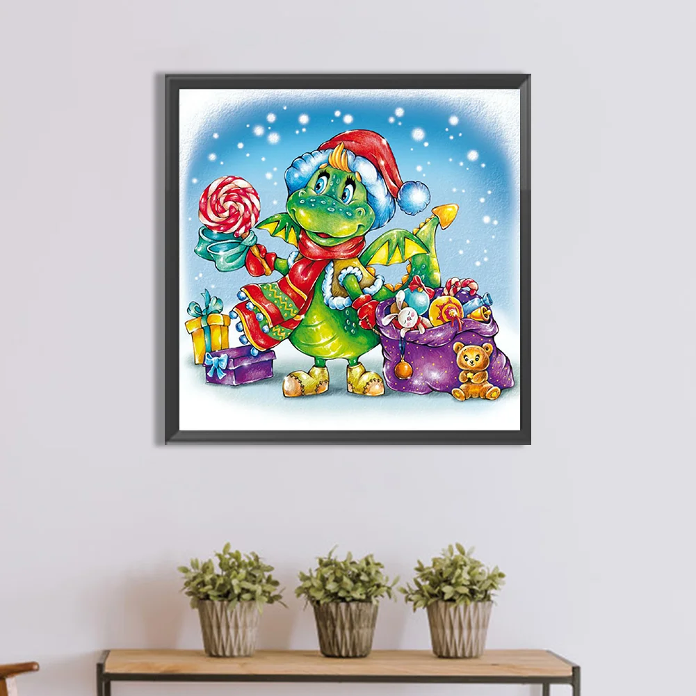 Full Round Diamond Painting 30*30cm - Christmas Snow Day