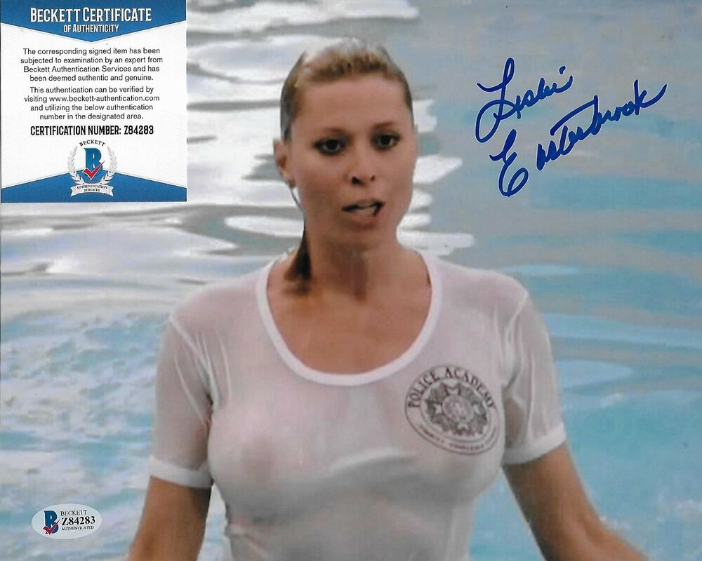 Leslie Easterbrook Police Academy Original Signed 8X10 Photo Poster painting w/Beckett #4