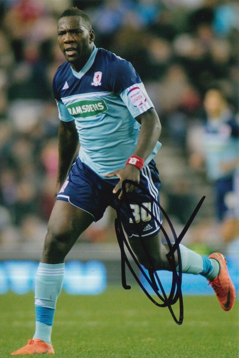 MIDDLESBROUGH HAND SIGNED ISHMAEL MILLER 6X4 Photo Poster painting.