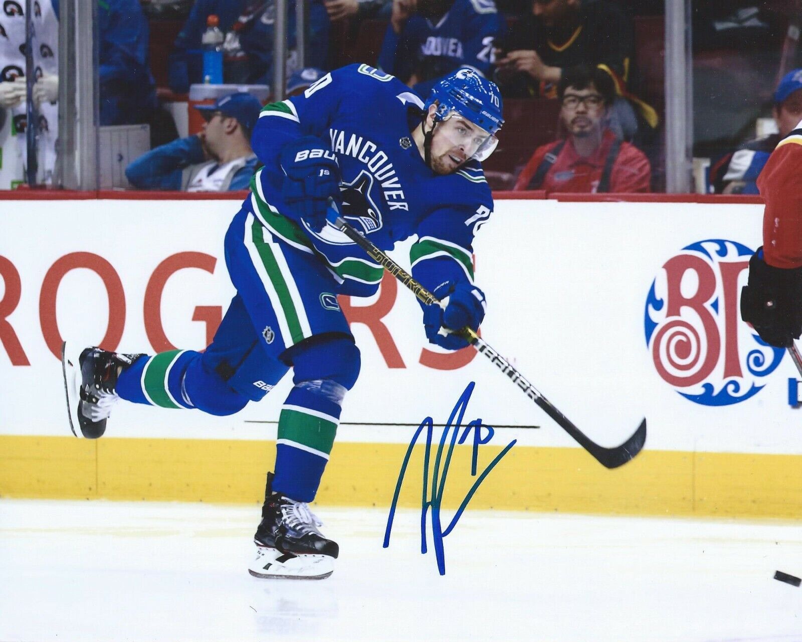 Tanner Pearson Signed 8x10 Photo Poster painting Vancouver Canucks Autographed COA B