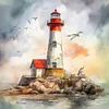 Diamond Painting-DIY Full Round Drill Lighthouse(40*40CM)