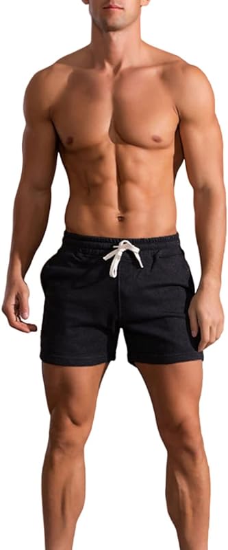 Viisendy Pro Men&#39;s 3 Inch Running Shorts Gym Training Bodybuilding Shorts Breathable Cotton Sports Shorts
