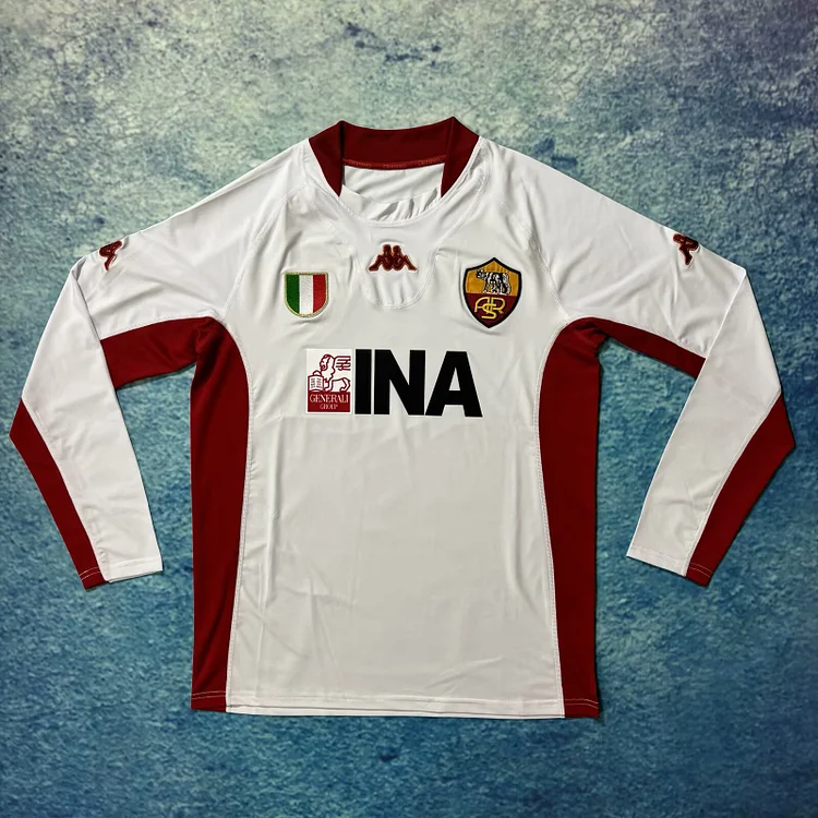 2001/02 Roma Away Long Sleeve Shirt