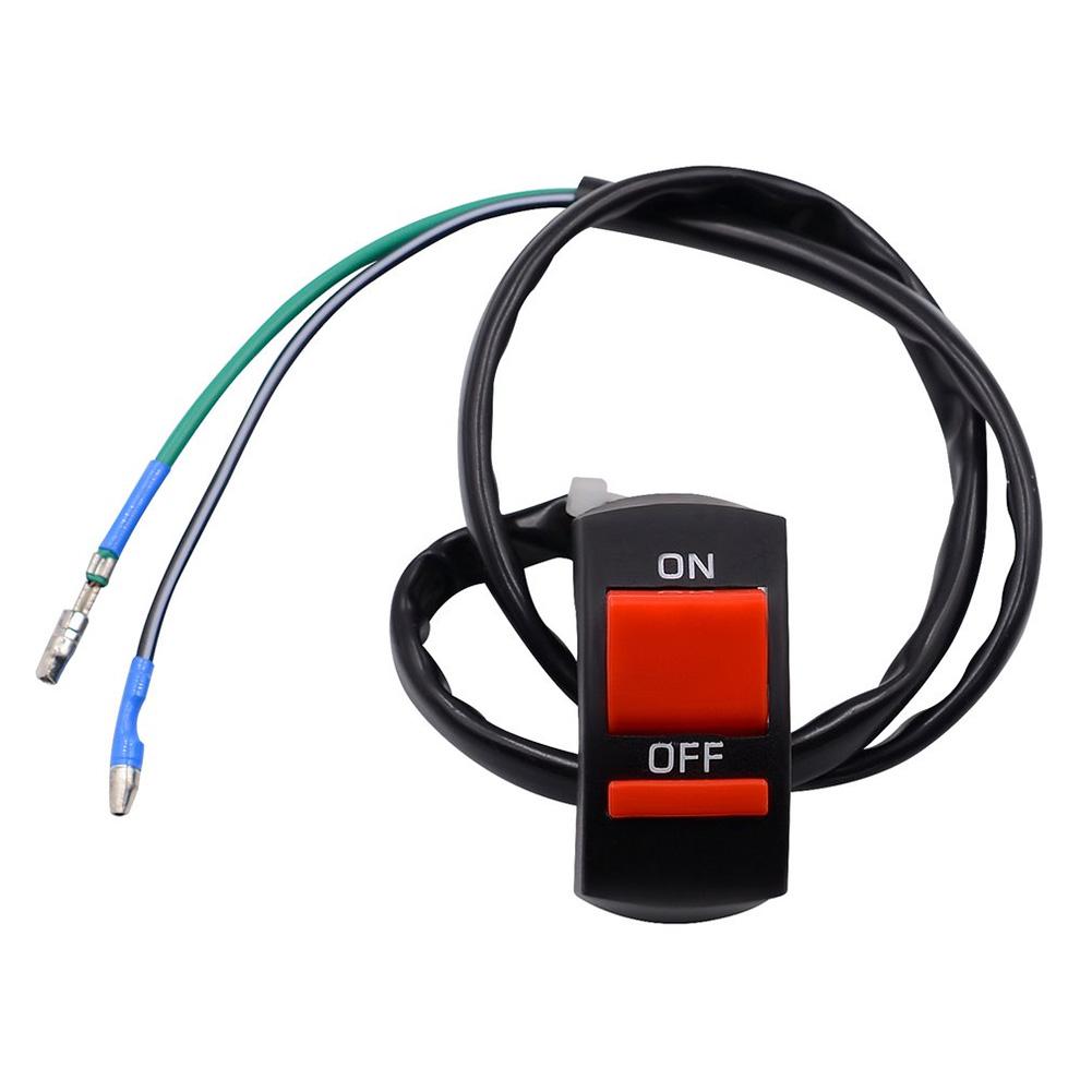 

7/8in Motorcycle Handlebar ON/OFF Button Accident Hazard Light Switch Relay, 501 Original