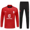 AC Milan  25-26 1/4 Zip Tracksuit Red Chandal