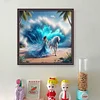 Beach Beauty Horse-11CT Stamped Cross Stitch 40*40cm