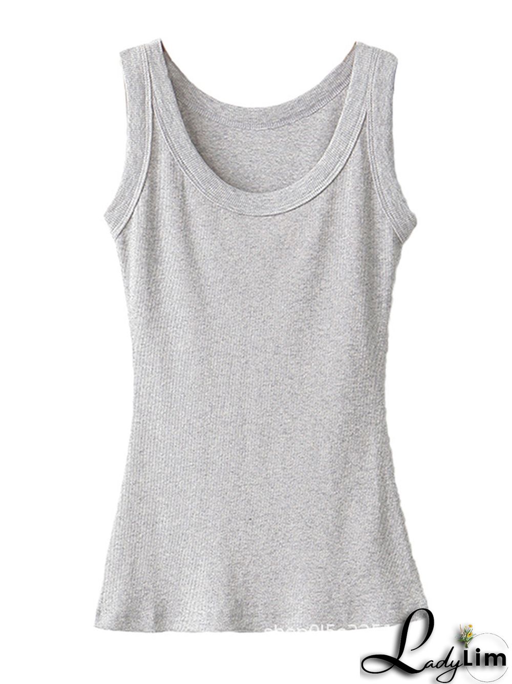 5 Colors Simple Solid Color Sleeveless Vest Top
