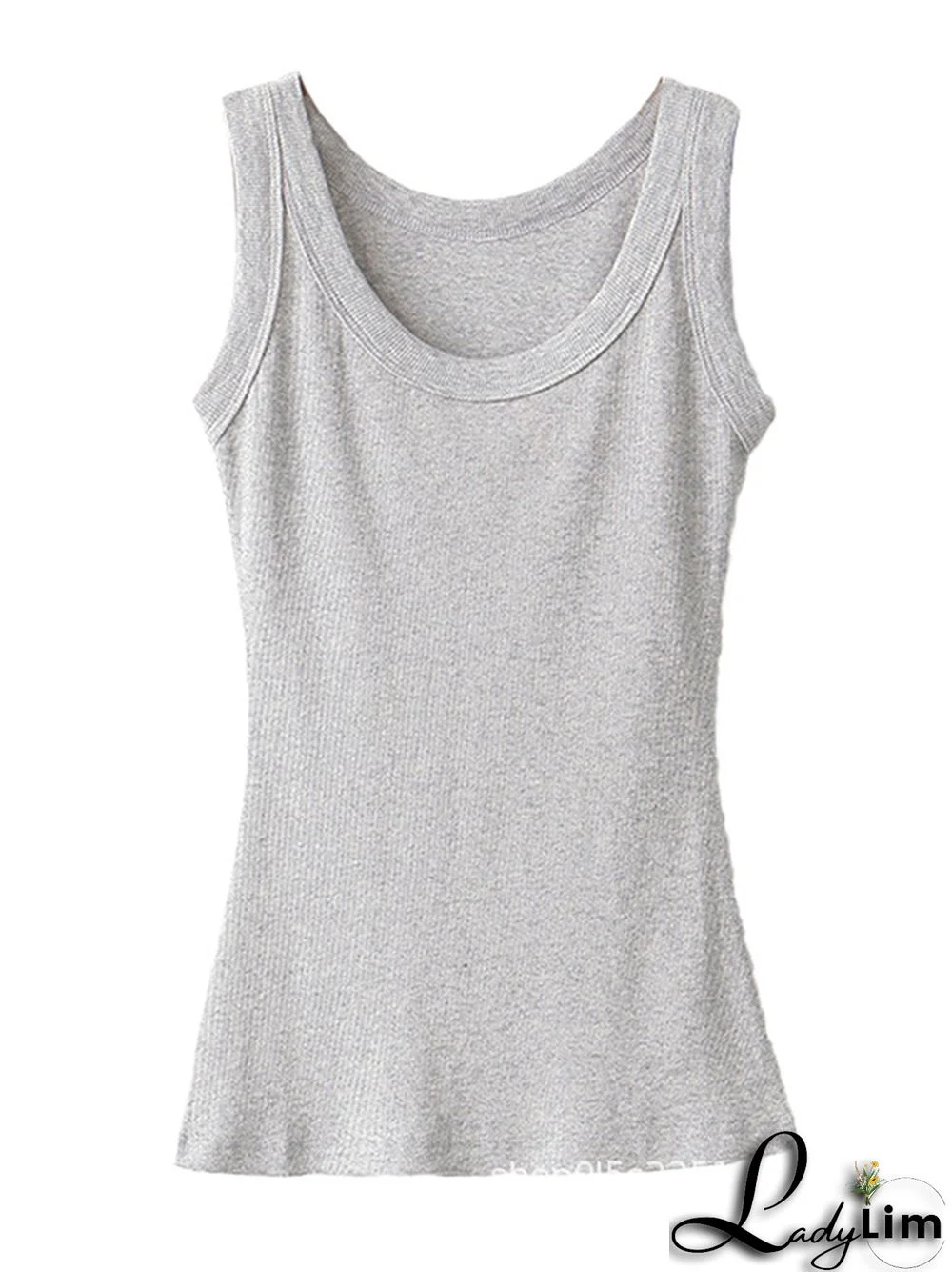 5 Colors Simple Solid Color Sleeveless Vest Top