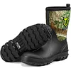 Men's rubber boots Neoprene insulated rain boots with steel handles, waterproof mid-tube calf hunting boots