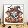 Diamond Painting - Partial Special Shaped Drill - Halloween Elephant(Canvas|30*30cm)