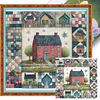 Colorful House-11CT Stamped Cross Stitch 50*50cm tapestrymarket