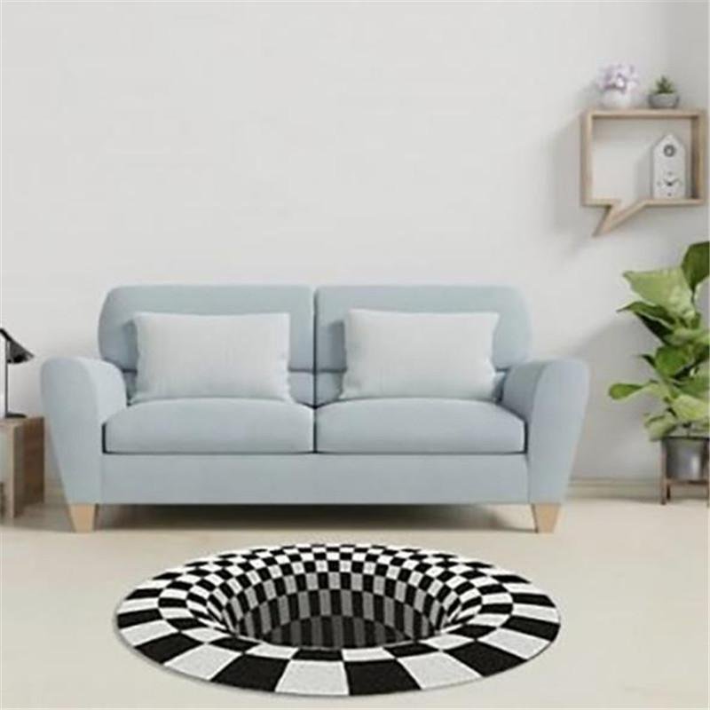 3D Vortex Illusion Rug