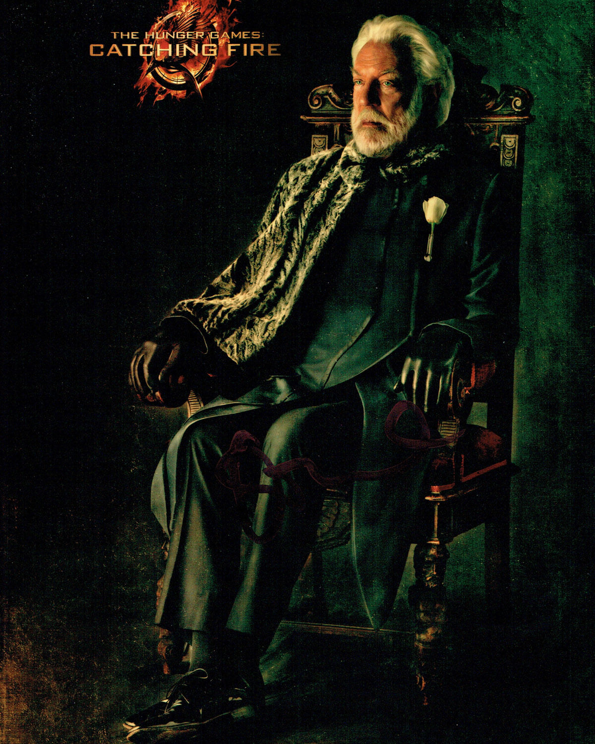 Donald SUTHERLAND SIGNED Autograph Photo Poster painting AFTAL COA The Hunger Games