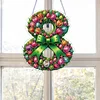 Easter 2D Flat DIY Hanging Diamond Art Ornament Home Window Pendant (Tulip)