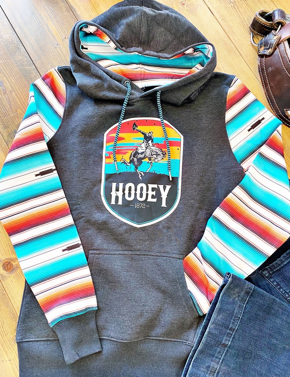 Hooey 1872 Aztec Rodeo Printed Sweater Hoodie Sweatshirt